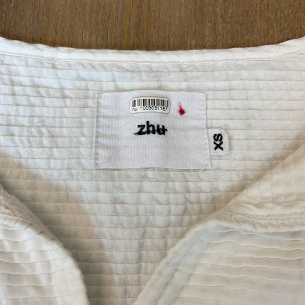 🅢🅐🅛🅔 Zhu Anthropologie Top Bronte Frill Top - Picture 14 of 16